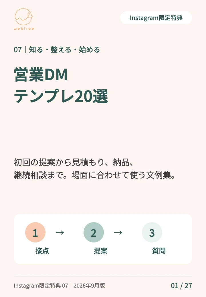 営業DMテンプレ20選の表紙